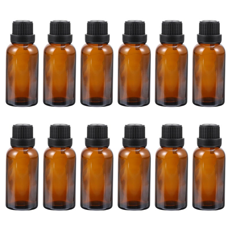 12Pcs Glass Bottles with Lids and Droppers for Essential Oils Perfume Lotion Travel Containers - Image 2