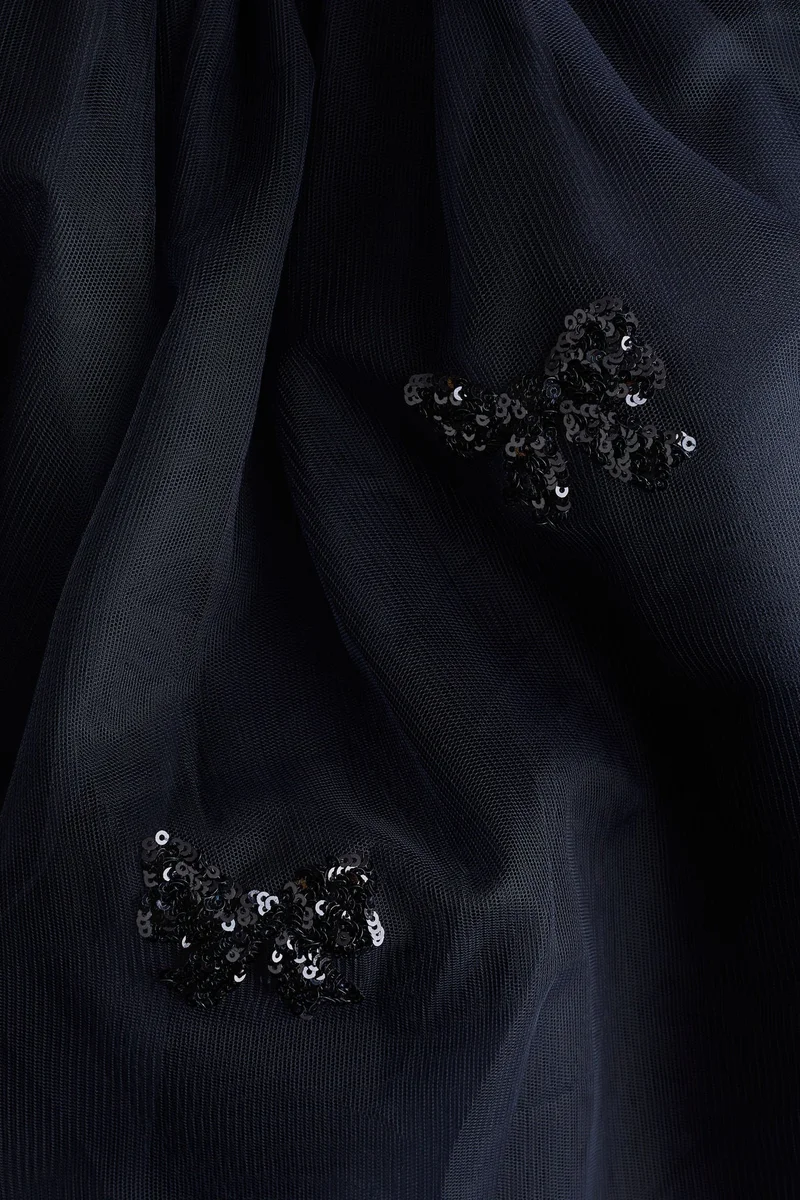 اتش اند ام فستان بحافة سفلية واسعة