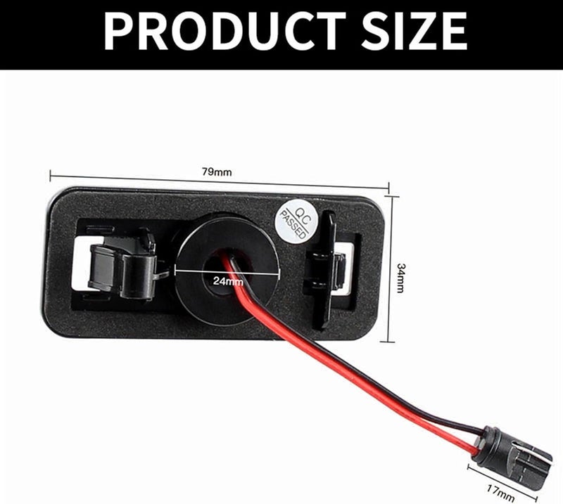 Vuzmode 2PCS LED License Plate Light for Subaru - Image 2