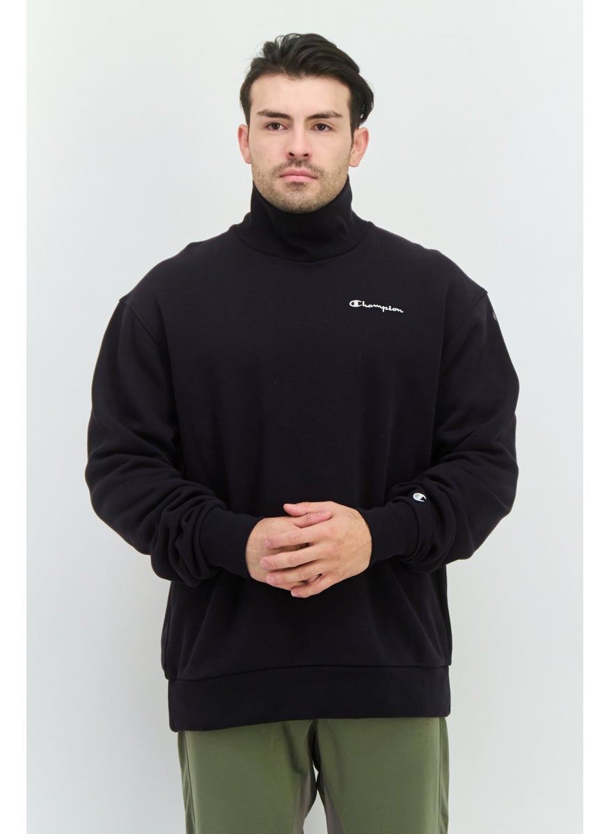Champion - Men Sportswear Fit Long Sleeve Outdoor Sweatshirt, Black - Image 1