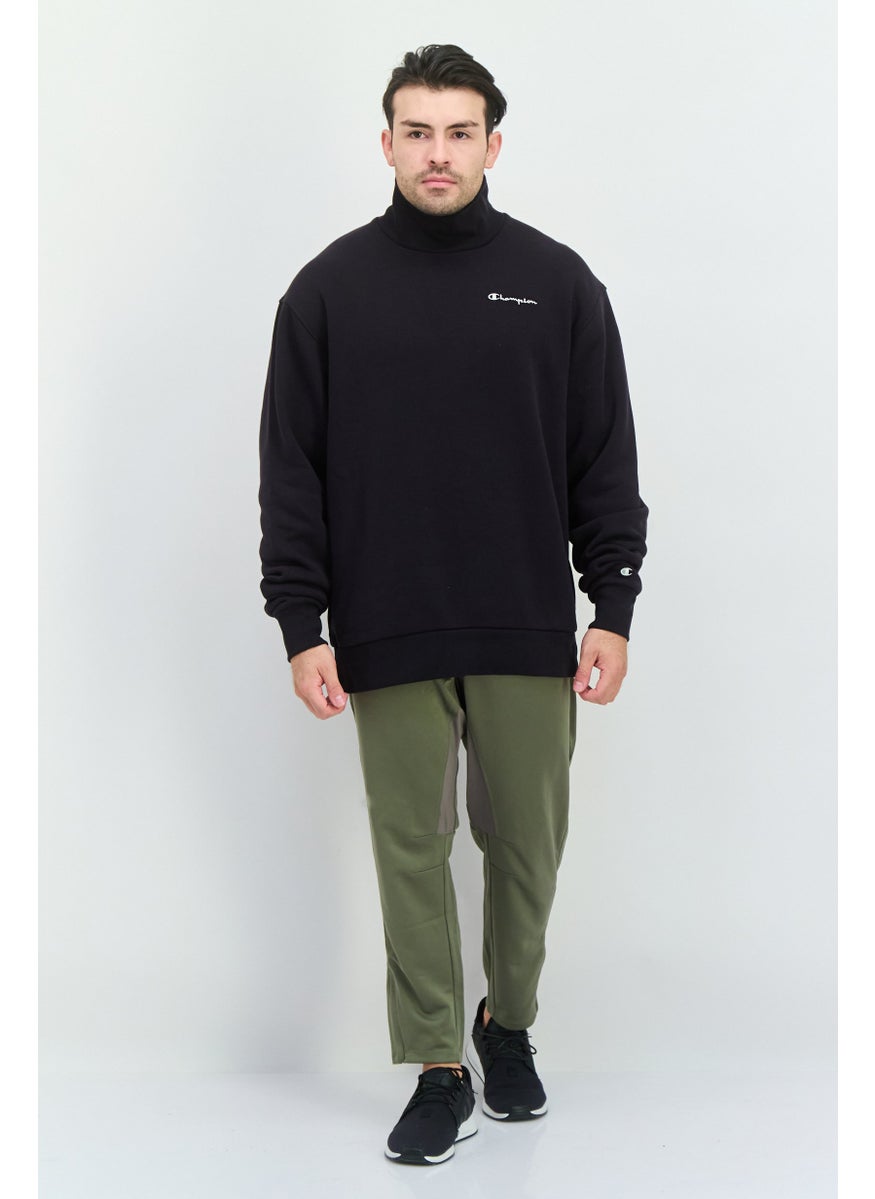Champion - Men Sportswear Fit Long Sleeve Outdoor Sweatshirt, Black - Image 1