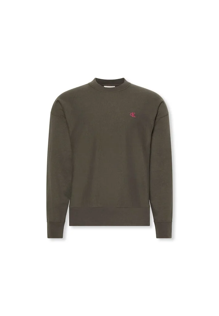 Calvin Klein Jeans  Relaxed Cotton Terry Sweatshirt for Men | Best Price UAE