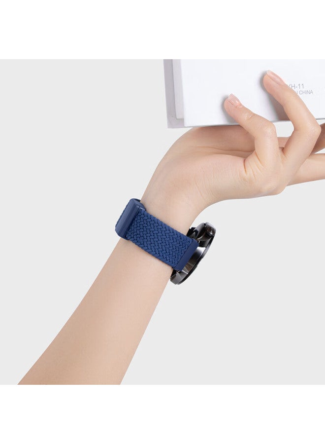 Binghong Magnetic Woven Quick-release Watch Strap For Huawei Gt6 41mm, Watch 5, Gt5/gt5 Pro/gt4/gt3 Pro/gt2 - Space Gray - Image 2