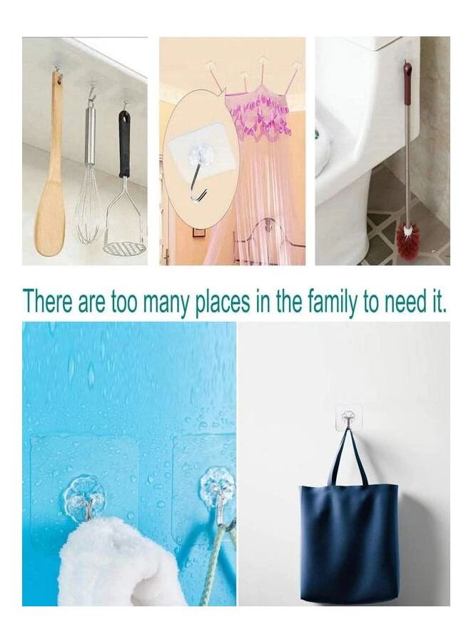 5 قطع خطاف حائط لاصق متعددة الوظائف لتعليق الإكسسوارات وأواني المطبخ ولوازم الحمام - Image 2