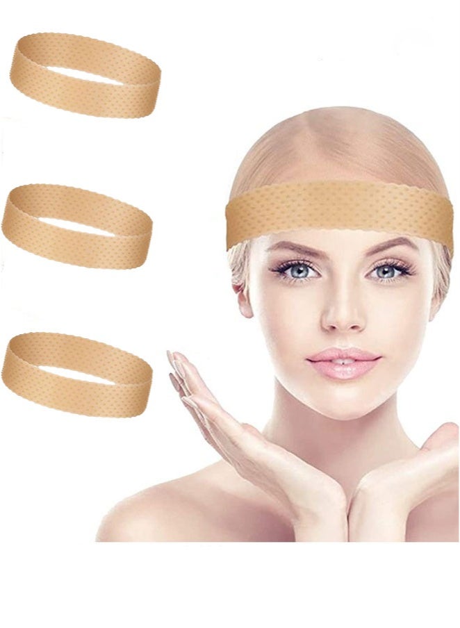 3 Pieces Silicone Grip Wig Band Adjustable Silicone Wig Headband Fix Non Slip Wig Bands Seamless Wig Grip Band Strong Holder for Men Women Sports Yoga (Skin Color) - Image 1