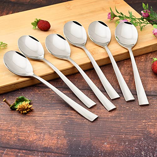 FnS Slim Line Stainless Steel Mirror Finish Tea Spoon (Set of 6) for Tea, Coffee and Spices - Image 4