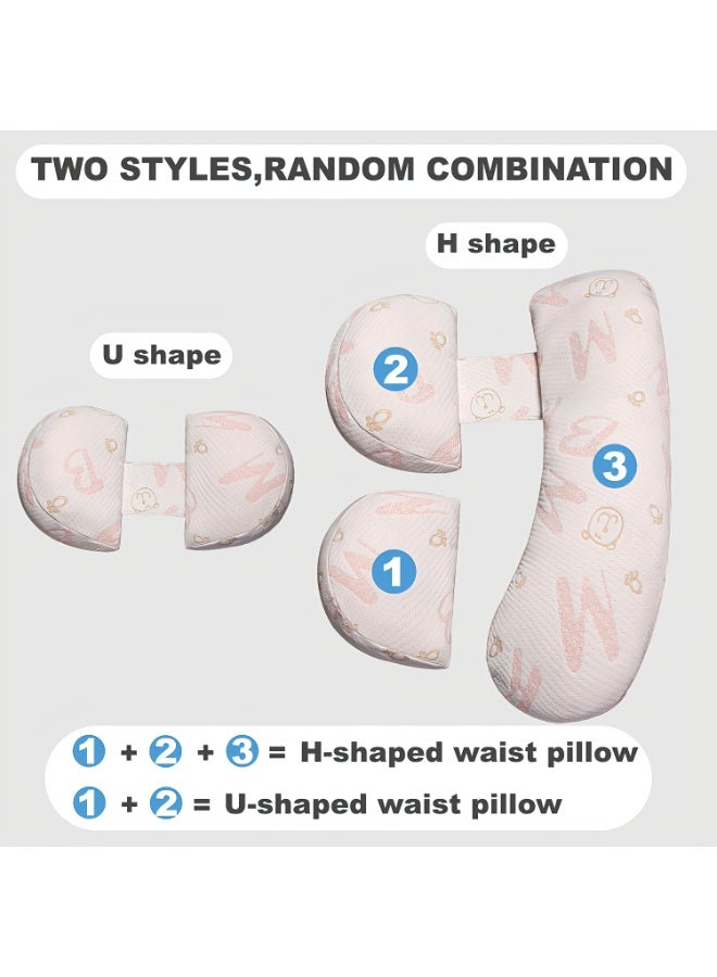 Full Body Pregnancy Pillow – Maternity Sleeping Support for Back, Belly & Legs, Dual-Use Breastfeeding & Side Sleeper Cushion with Washable Cover - Image 3