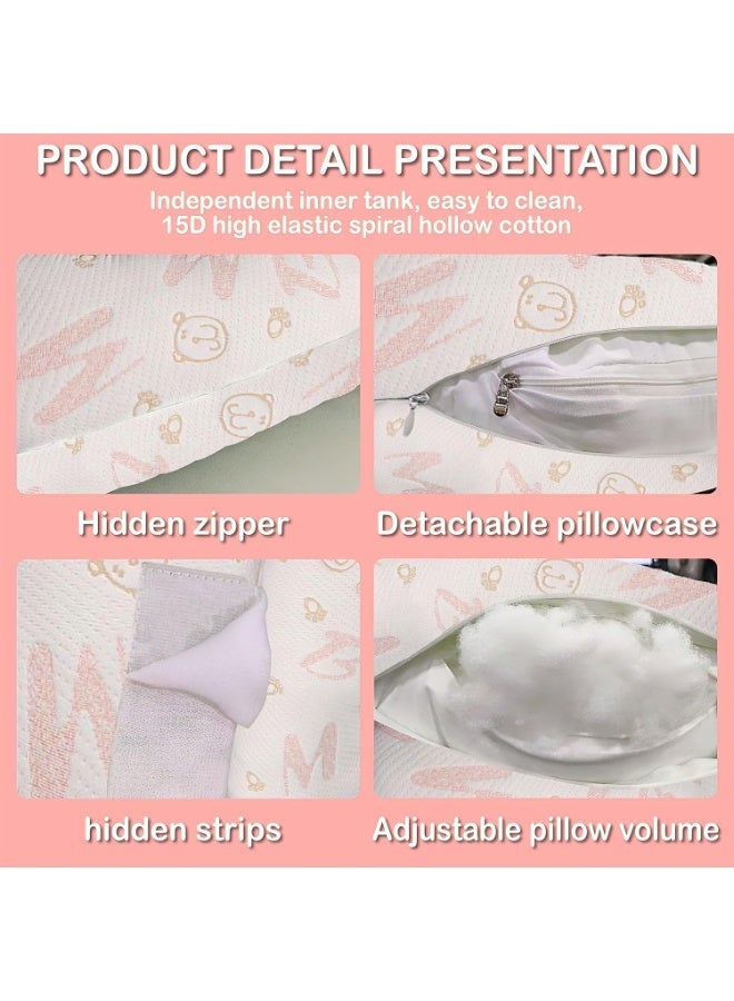 Full Body Pregnancy Pillow – Maternity Sleeping Support for Back, Belly & Legs, Dual-Use Breastfeeding & Side Sleeper Cushion with Washable Cover - Image 4