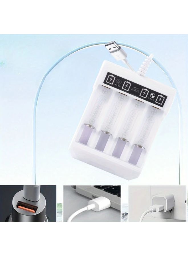 USB Rechargeable Battery Pack White Compact Design 36V High Capacity Safe Charging For Household Gadgets Electronics Toys And Portable Devices - Image 5