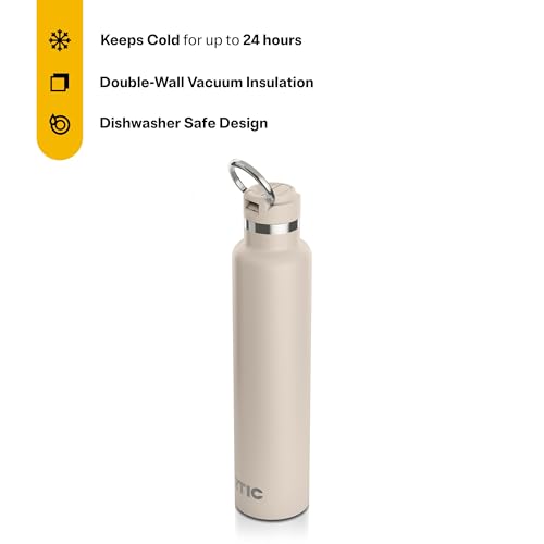 RTIC 26oz Journey Bottle Metal Ceramic Lined Stainless Steel Vacuum Insulated, BPA Free, Reusable, for Water, Hot and Cold Drinks, Travel, Sports, Camping, Beach - Image 3