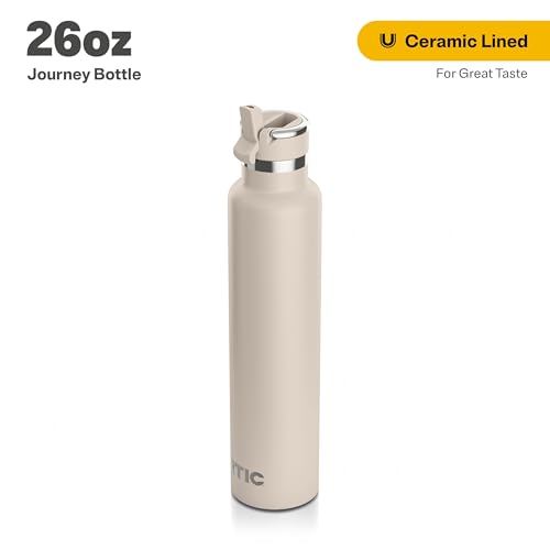 RTIC 26oz Journey Bottle Metal Ceramic Lined Stainless Steel Vacuum Insulated, BPA Free, Reusable, for Water, Hot and Cold Drinks, Travel, Sports, Camping, Beach - Image 2