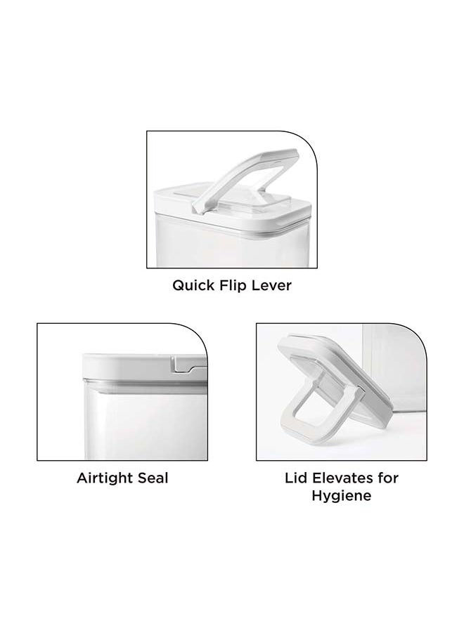 Cosmoplast - Lock2Go Square Fliplock Canisters 4 Pcs. Set 2000 milliliter - Image 1