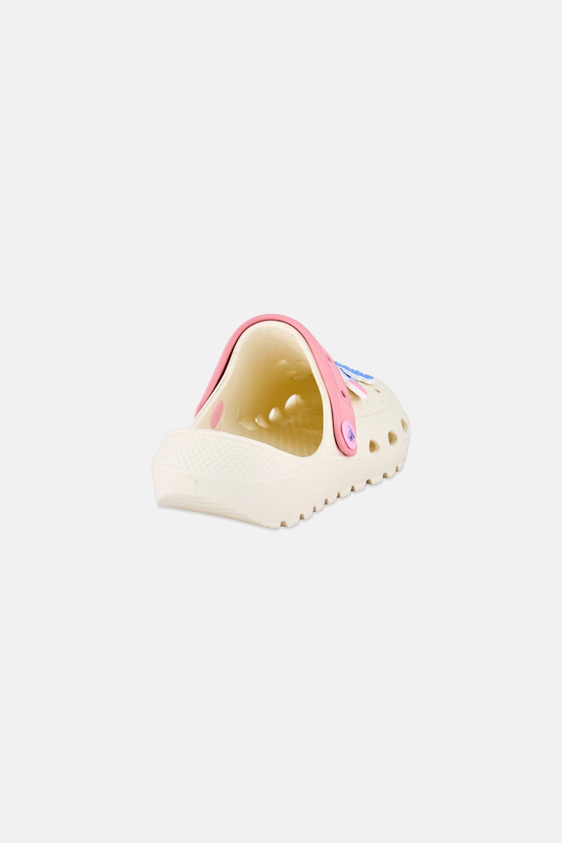 Disney Kids Girl Stitch Slip on Clogs, White - Image 3