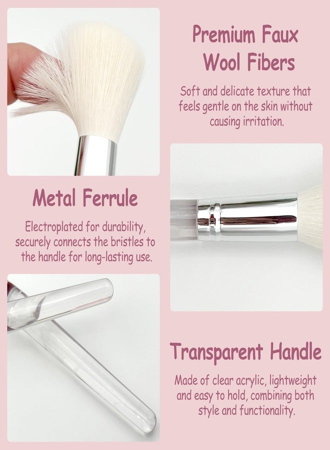 Brvlsoc Large Precision Powder Brush – Soft Makeup Brush for Loose & Pressed Powder, Bronzer, Blush & Highlight - Image 4