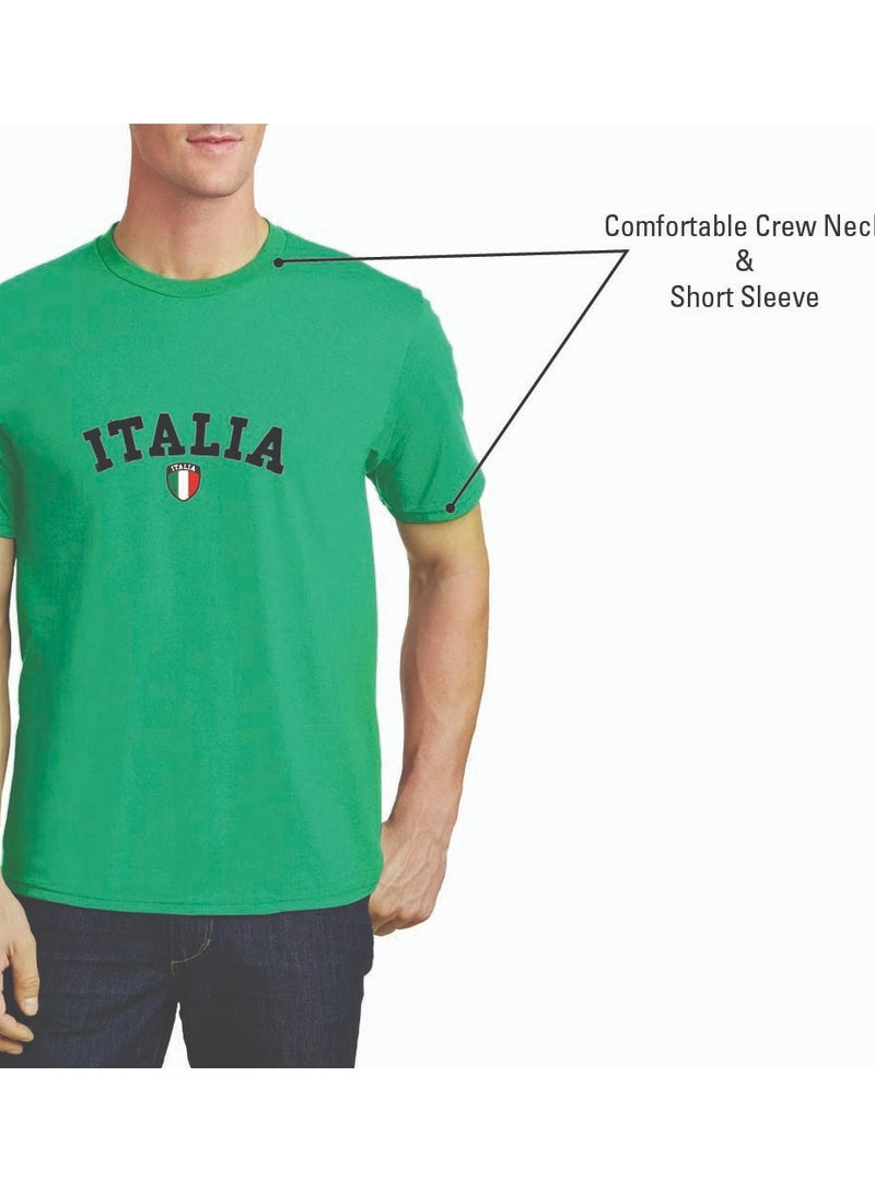 PRINTSHOP4ME Italian Adult Men's T-Shirt - Round Neck Short Sleeve Cotton T-Shirt - Great Gift for Travelers - Soft and Comfortable Tshirt - Italy Souvenir T-Shirt - Image 5