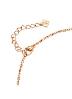 CERRUTI 1881 Bianca Rose Gold-Plated Necklace with Motif Pendant for Women  - Image 3
