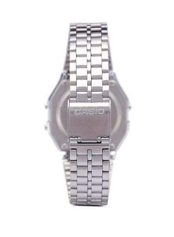 CASIO Unisex Water Resistant Digital Watch A159WAD-1DF - 37 mm - Silver - Image 2