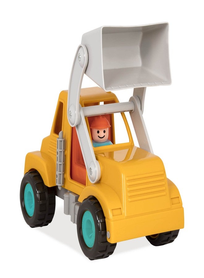 Battat - Toy Bulldozer - Classic Toddler Trucks - Yellow Construction Toy - Soft Rubber Wheels - Front End Loader - 18+ Months - Image 1