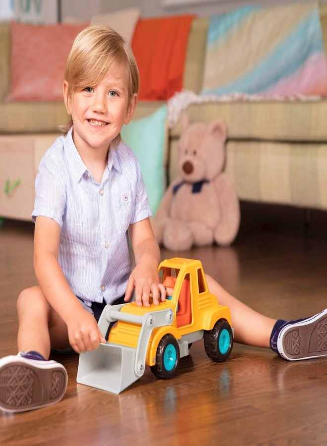 Battat - Toy Bulldozer - Classic Toddler Trucks - Yellow Construction Toy - Soft Rubber Wheels - Front End Loader - 18+ Months - Image 4