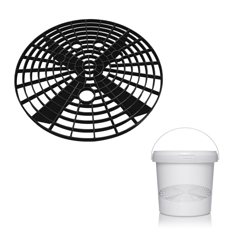 SHMZK Car Wash Bucket Inserts Auto Detail Dirt Gaurd Bucket Filter Helps Remove Dirt Debris Dirt Guard Insert Wash Filter Fits 12 Inch Diameter Bucket or 35 Gallon Bucket Black - Image 3