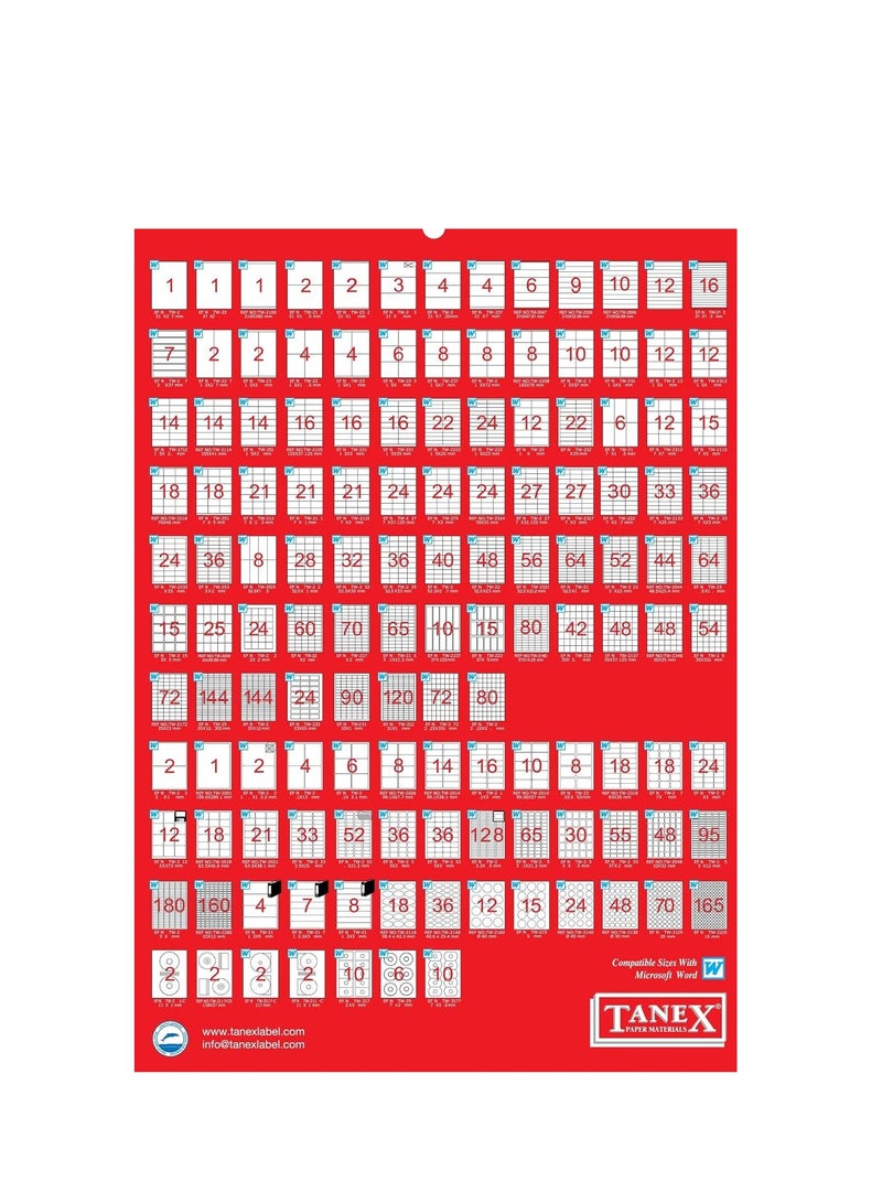 Tanex Multi-Size Labels - Image 2