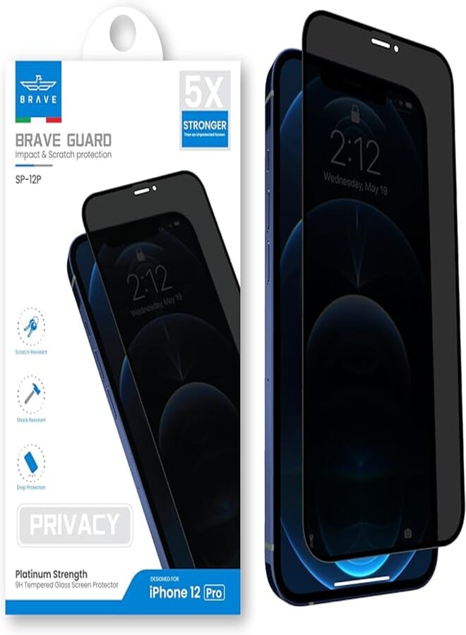 BRAVE Guard Impact & Scratch Protection Iphone 12 Pro Privacy Sp-12P