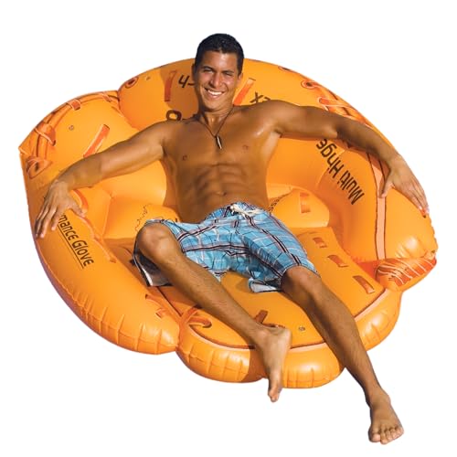 Swimline Giant Inflatable Baseball Glove Pool Float Brown 625016 - Image 1