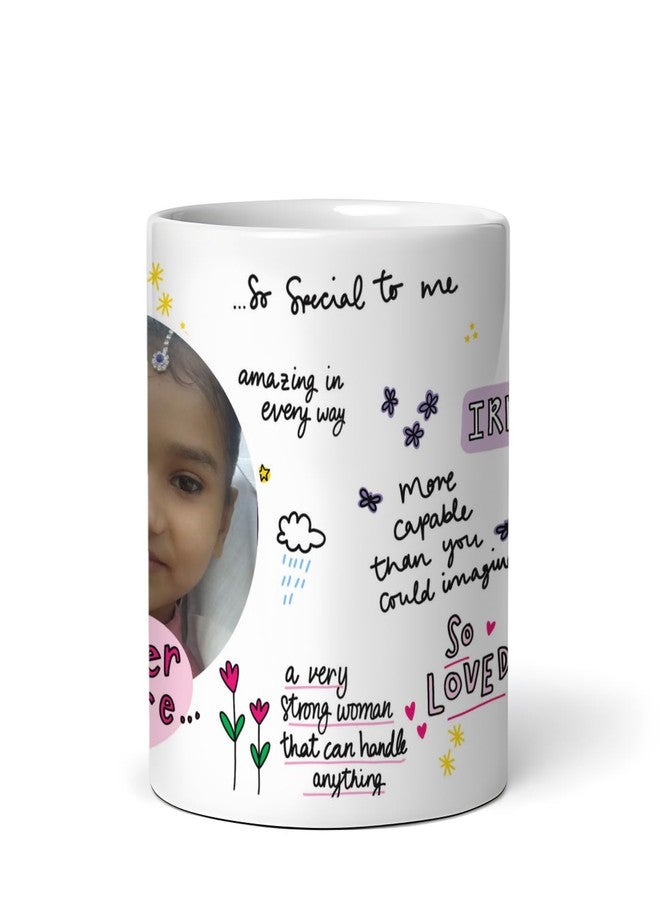 DAYS Sister You are… Special Personalized Rakhi Return Gifts Mug with Photo for Your Amazing Sister 11oz Ceramic Coffee/Tea Cup - Gift for Raksha Bandhan, Birthdays, or Any Occasion - Image 3