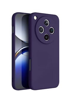Oppo Find X8 Pro 5G 2024 Premium Soft Liquid Silicone Case – Eggplant Purple, Shockproof and Anti-Slip with Microfiber Lining, Ultra-Slim Fit, Full Protection, Elegant Matte Finish