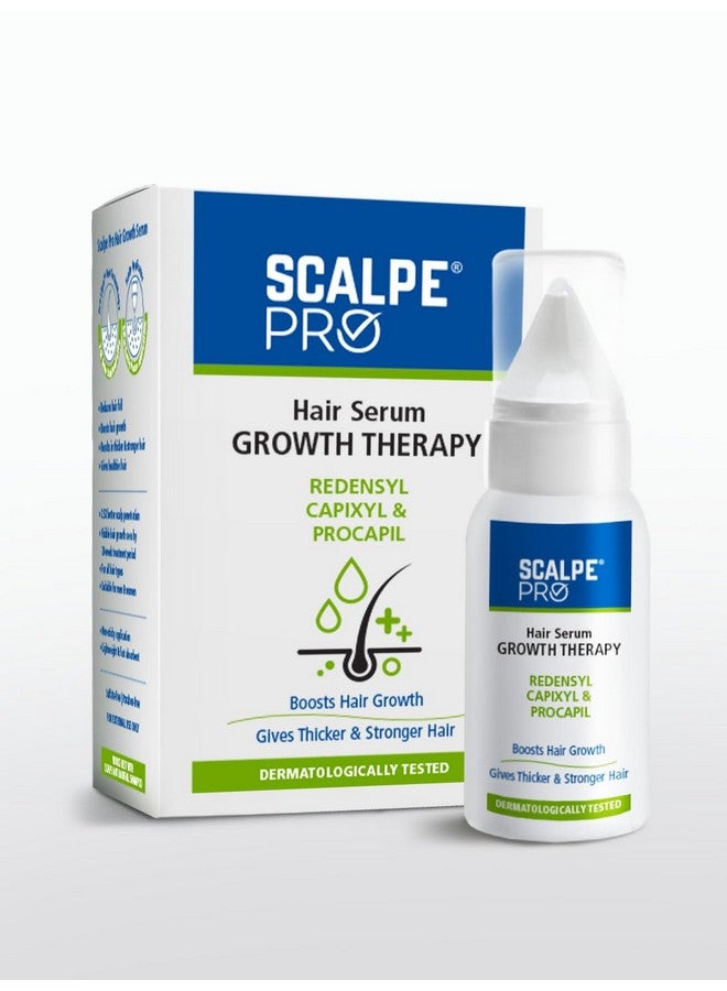 Scalpe Pro Hair Growth Serum With Applicator | 3% Redensyl, 4% Capixyl, 3% Procapil, 3% Anagain | Boosts Hair Growth | Thicker & Stronger Hair | Non-Sticky | Paraben & Sulphate-Free | Unisex | 30 Ml - Image 1