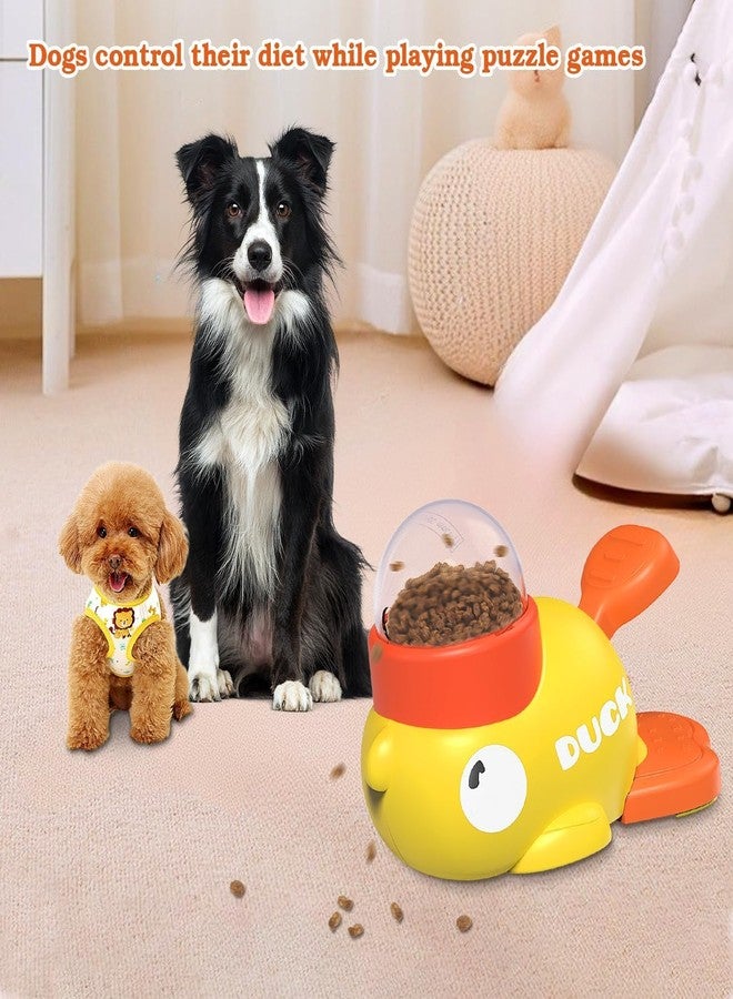 Dog Interactive Treat Dispenser Toy, 2-in-1 Duck Shaped Slow Feeder, Dog Food Treat Feeding Dispenser, Mentally Stimulating Toys for Small & Medium Dogs Cats Pets, Reduces Bloating Anti-Gulping - Image 4