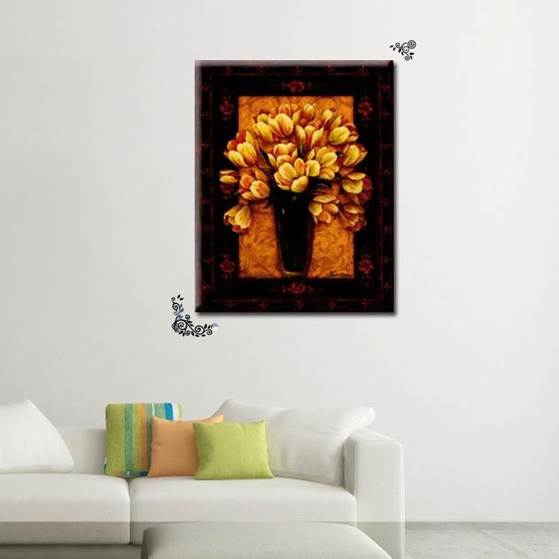 Wall Sticker Vine-shaped Mirror Like Decals for Home Decoration(Black) - Image 3