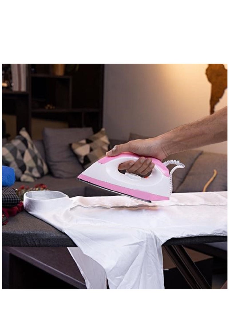 REFURA - 1200W Dry Iron for Perfectly Crisp Ironed Clothes | Non-Stick Coating Plate & Adjustable Thermostat Control | Indicator Light with ABS Material RE-125 - Image 1