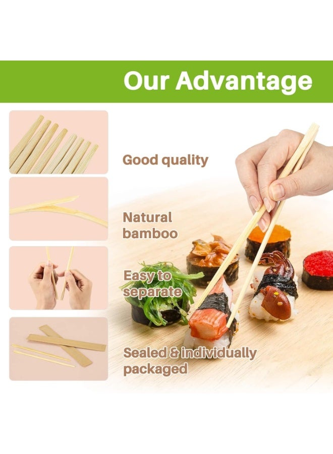 Wood Chopsticks for Sushi & Asian Dishes, Reusable, Floral, 10 Pairs - Image 5