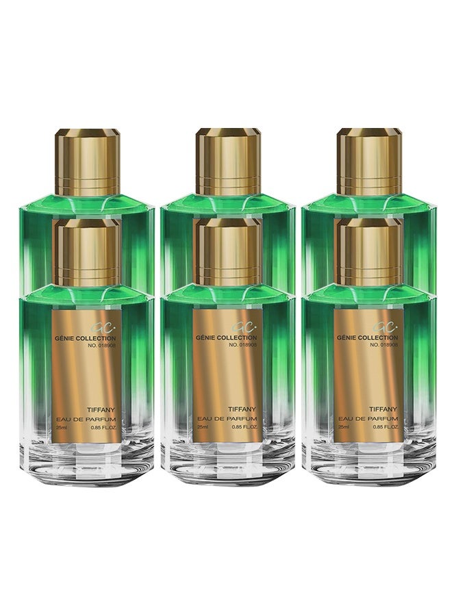 Genie Collection 6 Pieces Genie Tiffany Perfume Number 018908 For Unisex 25ml EDP - Image 1