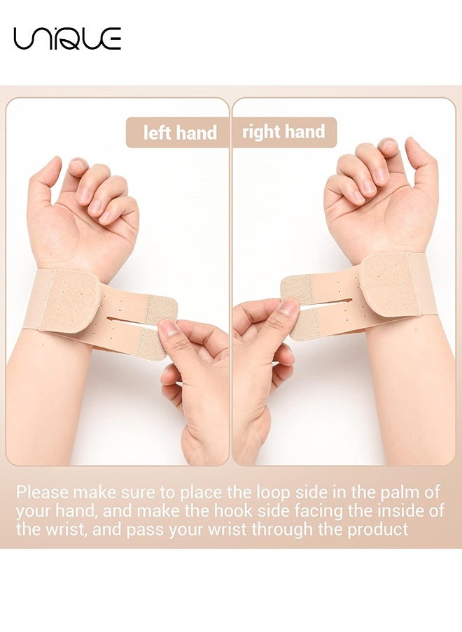 Unique - 2 Pack Wrist Brace for Carpal Tunnel, Ultra Slim Wrist Compression Strap Wrist Support for Pain Relief, Comfortable and Adjustable Wrist Brace for Daily Wear - Image 1