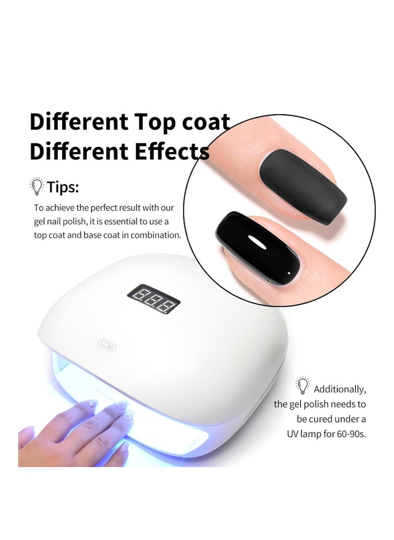 Venalisa - VENALISA Gel Nail Polish, 12ml Black Color Soak Off UV LED Nail Gel Polish Nail Art Starter Manicure Salon DIY at Home, 0.43 OZ - Image 1