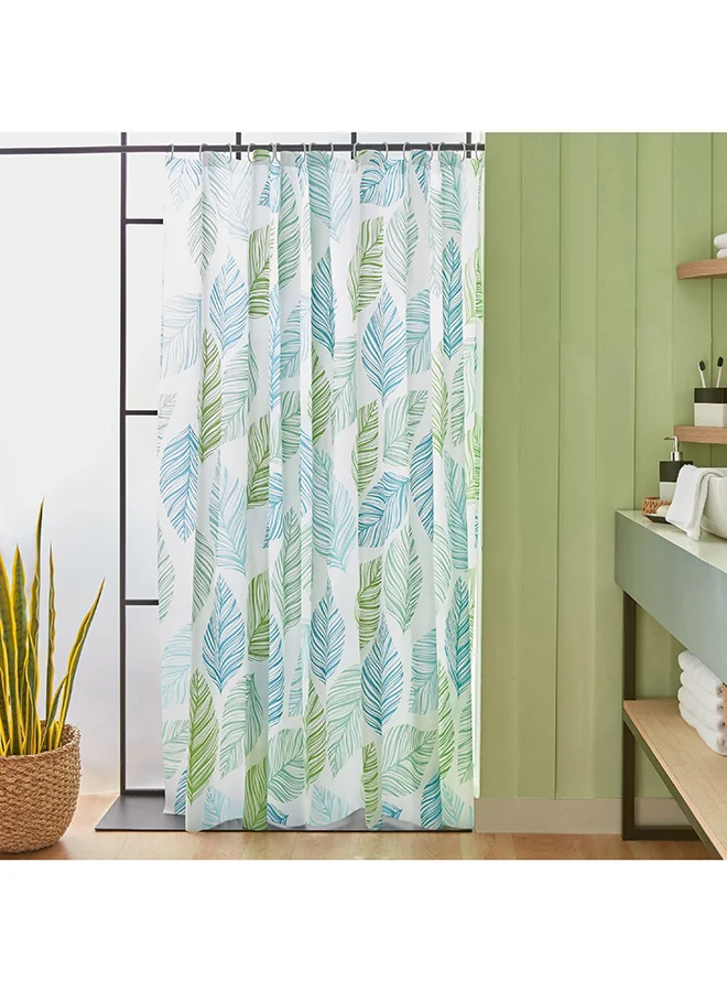 Home Box Urban Peva Shower Curtain with 16 Hooks 240 x 180 cm