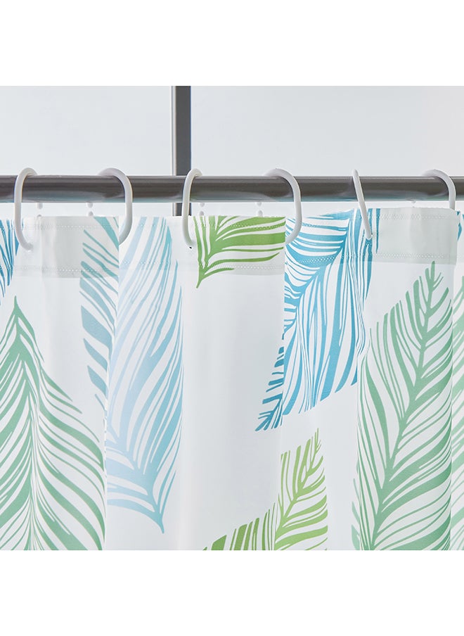 Urban Peva Shower Curtain with 16 Hooks 240 x 180 cm