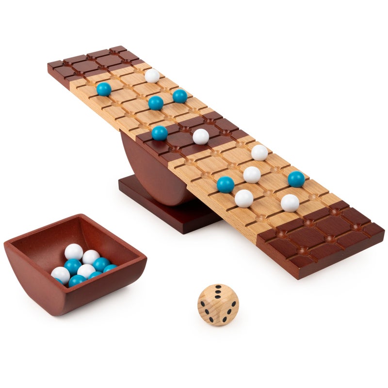 marbles Rock Me Archimedes, Balancing Strategy Puzzle Marbles Family Board Game Retro STEM Learning Educational Toy, for Adults and Kids Ages 8 and up - Image 1