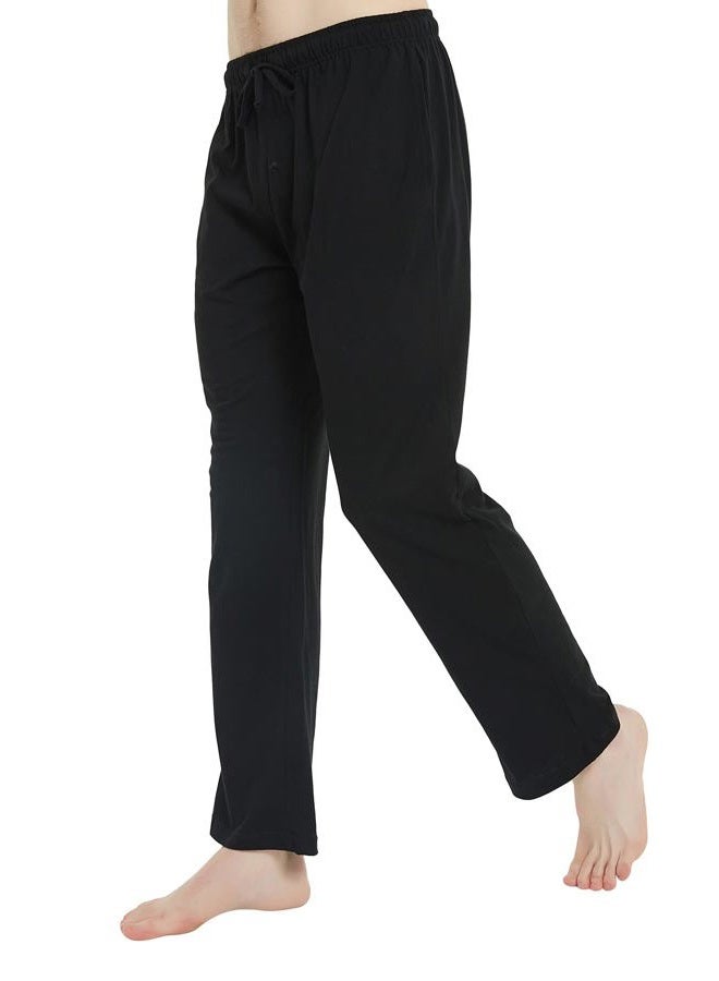 U2SKIIN Mens Pajama Pants Soft, Lightweight Lounge Pant with Pockets Sleep Pj Bottoms for Men, Black, XL - Image 5