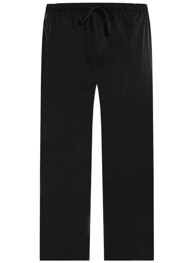 U2SKIIN Mens Pajama Pants Soft, Lightweight Lounge Pant with Pockets Sleep Pj Bottoms for Men, Black, XL - Image 1