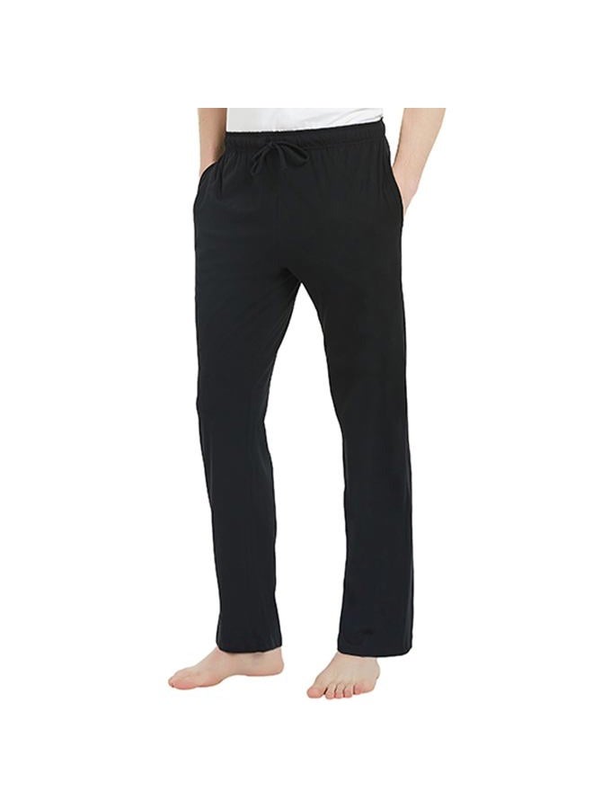 U2SKIIN Mens Pajama Pants Soft, Lightweight Lounge Pant with Pockets Sleep Pj Bottoms for Men, Black, XL - Image 3