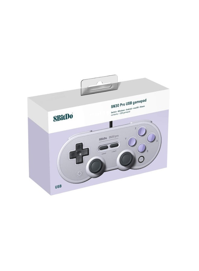 8بت دو وحدة تحكم الألعاب 8Bitdo Sn30 Pro USB لنظام التشغيل Windows و Raspberry Pi (إصدار Sn) - كمبيوتر شخصي - Image 3