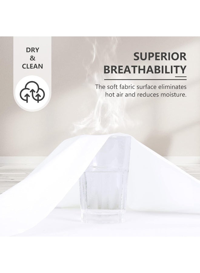 Ruili Waterproof Breathable Mattress Protector Full Noiseless Premium Smooth Mattress Cover Deep Pocket Fit Up to 18 Inches Soft Washable Bed Cover - Image 5