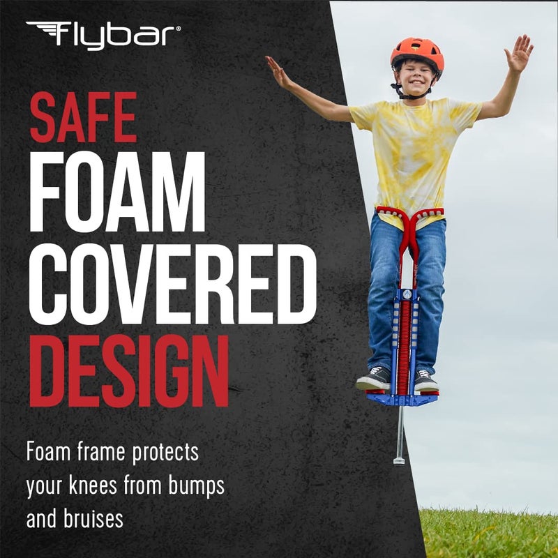 Flybar Master Pogo Stick for Kids Ages 9+, 80â€“160 lbs â€“ Easy Grip Handles â€“ Active Exercise Toy for Tweens & Teens â€“ Outdoor Toy with Non-Slip Foot Pegs for Boys and Girls â€“ No Assembly Needed - Image 4