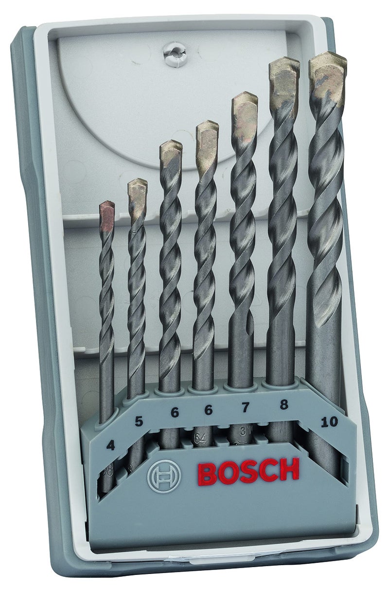 Bosch 2607017082 7 Piece Concrete -Set "CYL-3" 4-10mm Long Length Drill Bits - Image 1