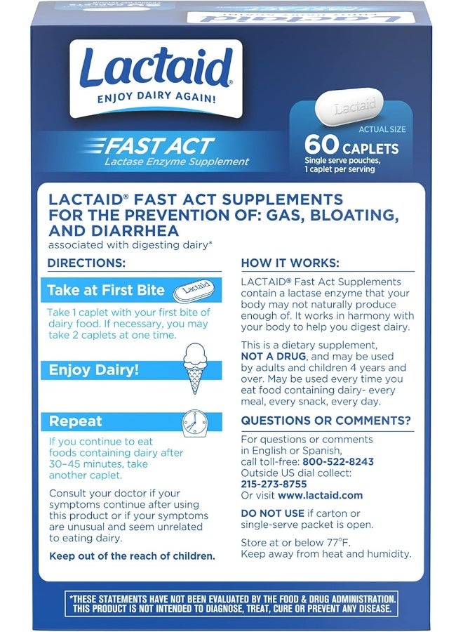 Lactaid Fast Act Lactose Intolerance Relief Caplets - Image 3