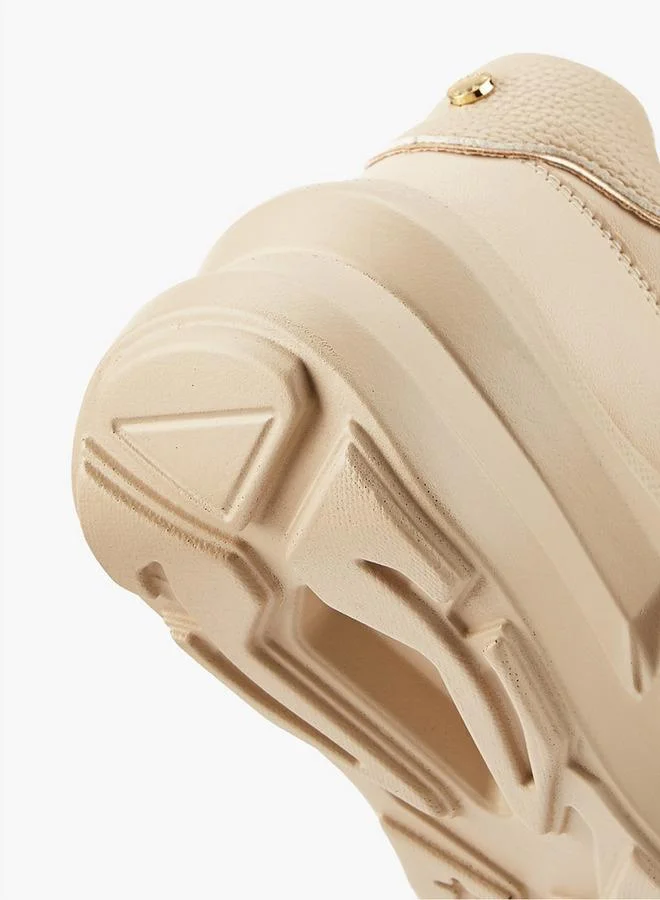 فلورا بيلا من شو إكسبرس Textured Lace-Up Sneakers