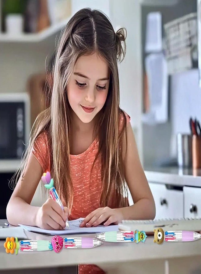 BAISDY 30Pcs Fun Pens Assorted Multicolor Pen in One Bulk, 4-in-1 Cute Pen Mini Kawaii Pens Ballpoint Pens for Student Teacher Class School Office - Image 5